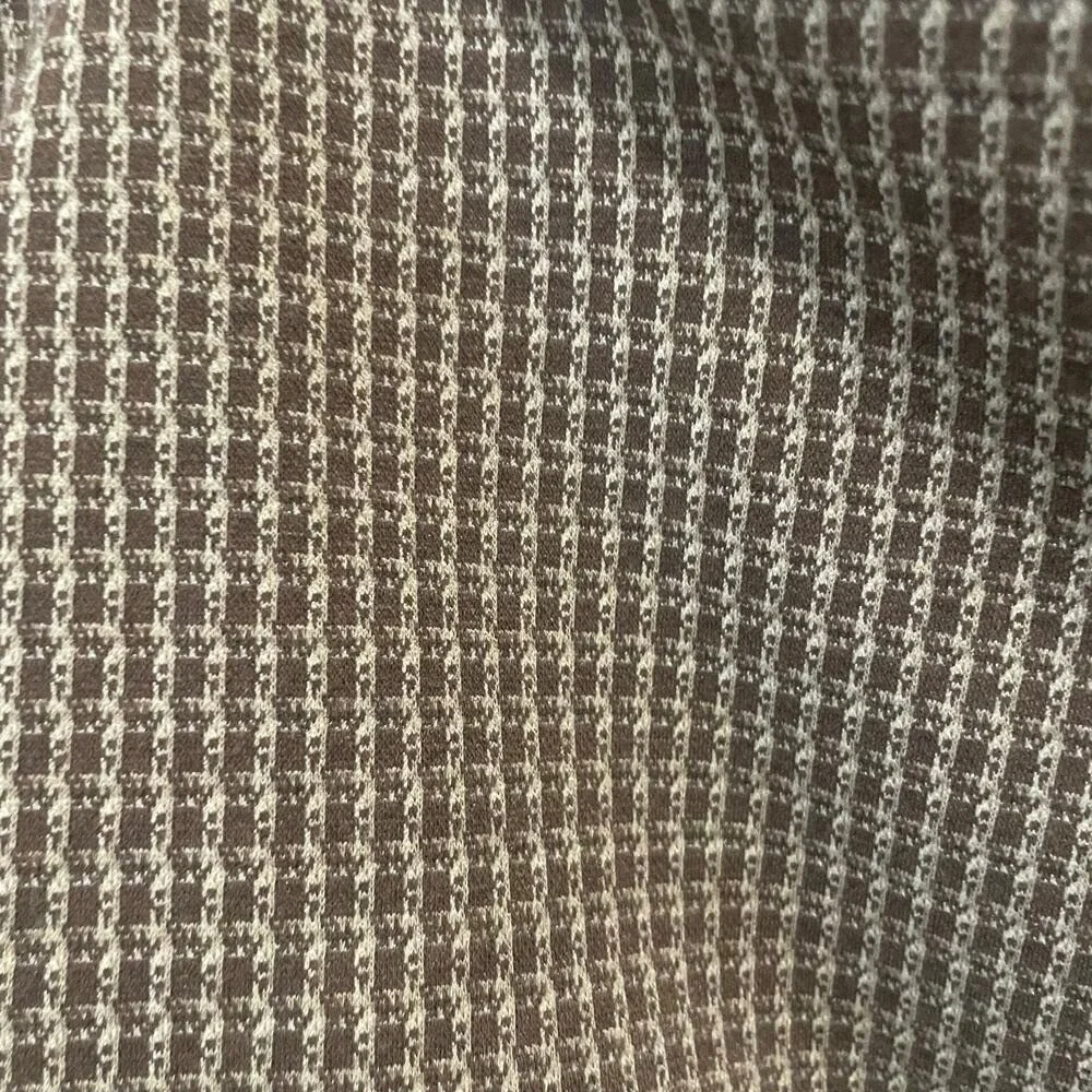 Reformation Top Womens‎ XL Brown Ladue Knit Check Cropped Preppy Quiet Luxury